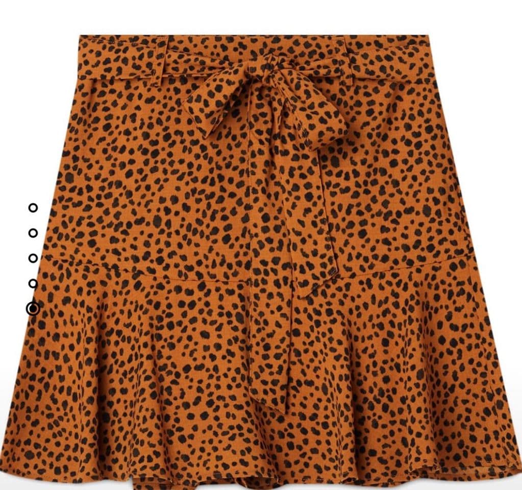 Moda Skort fluída com estampado