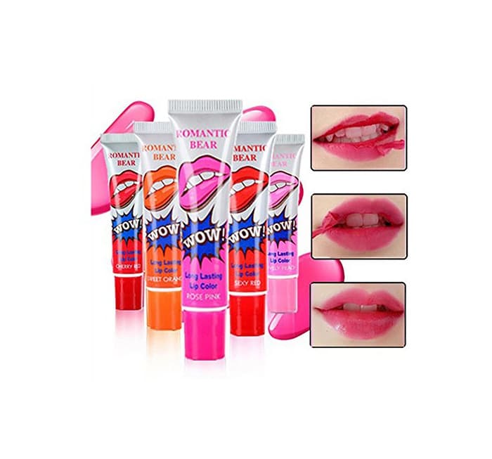 Belleza Hosaire 6 pcs Mujeres fácil Peel Off Larga duración Maquillaje Tattoo Lip