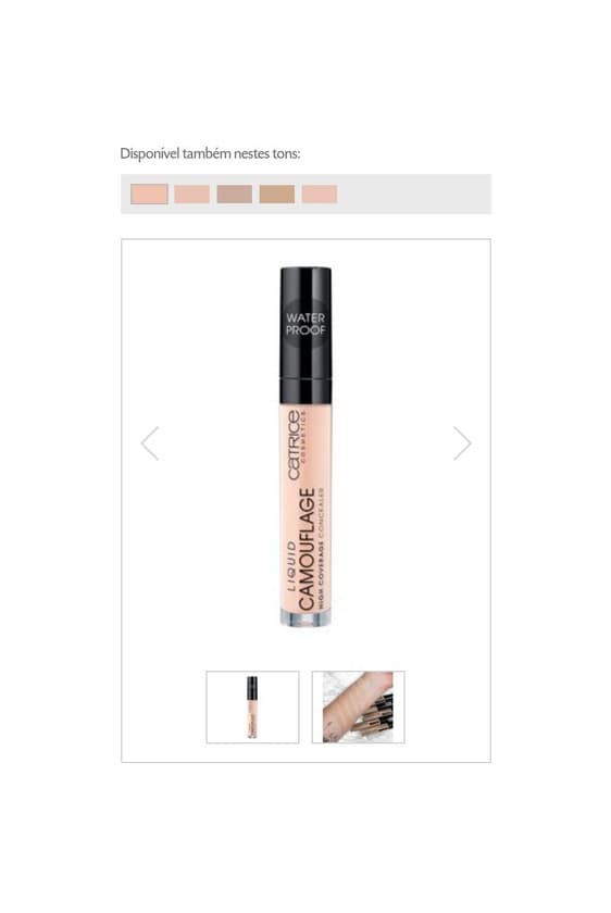 Product  Catrice - Concealer Liquid Camouflage - 010