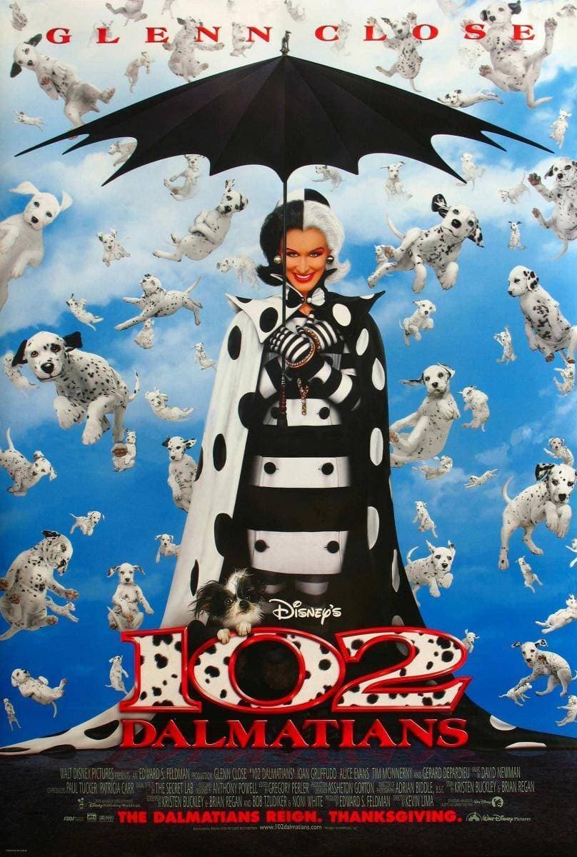 Película 102 Dalmatians 🖤 (live action) 