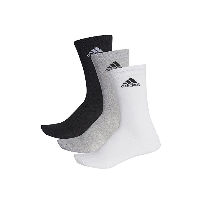 Fitness Adidas per Crew T 3Pp Socks, Hombre, Negro