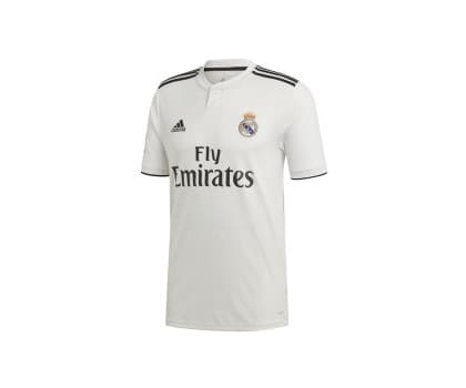 Fitness adidas 18/19 Real Madrid Home with Lfp Badge Camiseta, Hombre, Blanco