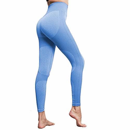 Moda Lover-Beauty Pantalone Mujer Legging Yoga Deportiva Mujer Legging Elástico Cintura Alta Deportivo