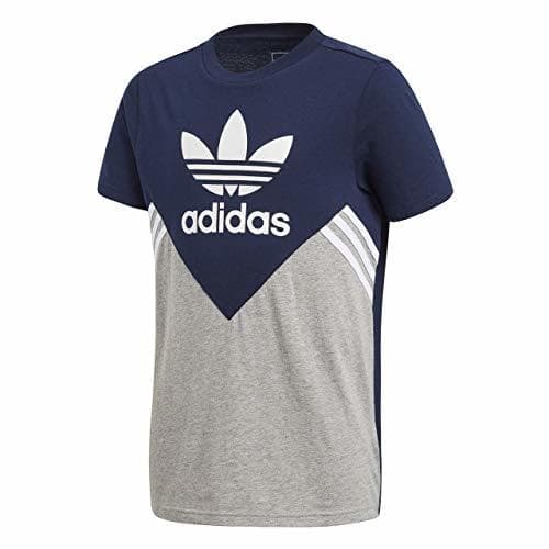 Fitness adidas J M FL tee Camiseta, Niños, Azul