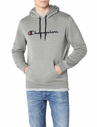 Fashion Champion Classic Logo para Hombre Sudadera, Gris