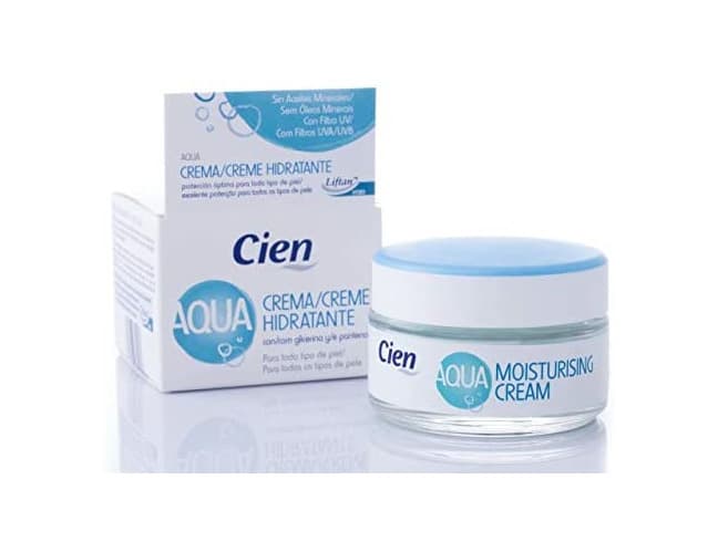 Belleza Crema Cien Aqua Hidratante con Glicerina y Pantenol