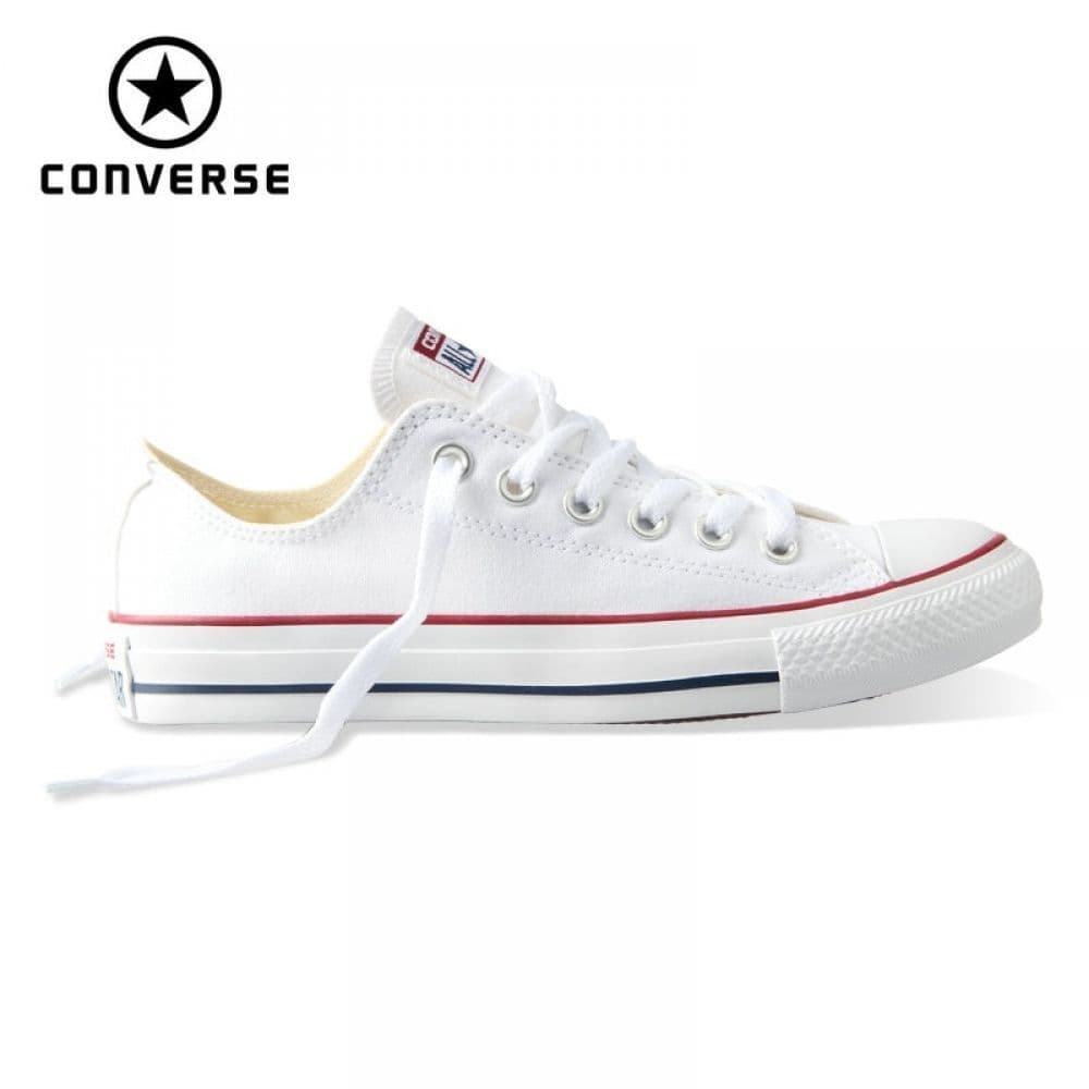 Moda Converse Chuck Taylor All Star Ox, Zapatillas de Lona, Unisex, Blanco