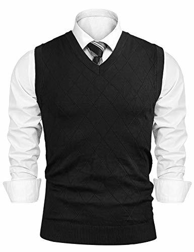 Fashion iClosam Camiseta Sin Mangas Hombre con Cuello En V Formal CláSico Prendas