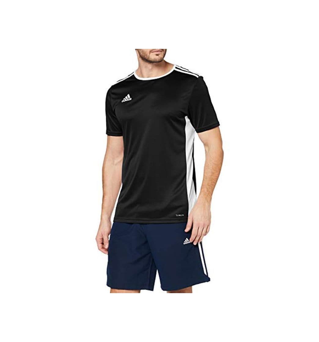 Product adidas Entrada 18 JSY Jersey de Fútbol de Manga Corta, Hombre, Negro