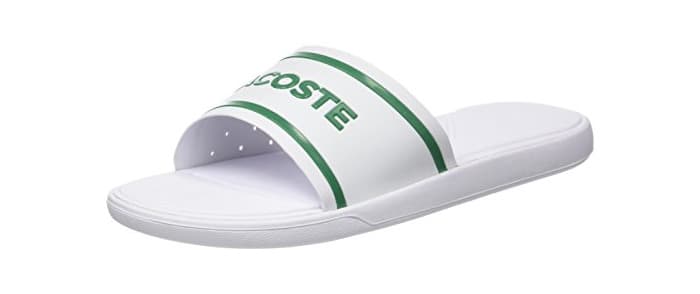 Fashion Lacoste L.30 Slide 118 2 CAM, Chanclas para Hombre, Blanco