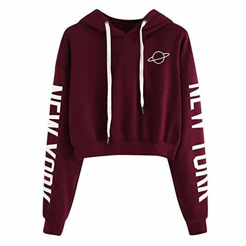 Producto ZJSWCP Sudadera Casual para Mujer otoño de Manga Larga con Capucha Sudadera