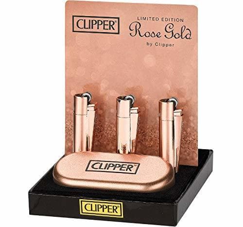 Home ROSE GOLD Clipper Metal with Metallic Finish Lighter Gift Tin LIMITED EDITION