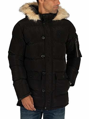 Moda Sik Silk de los Hombres Chaqueta Parka Brillante Puffer