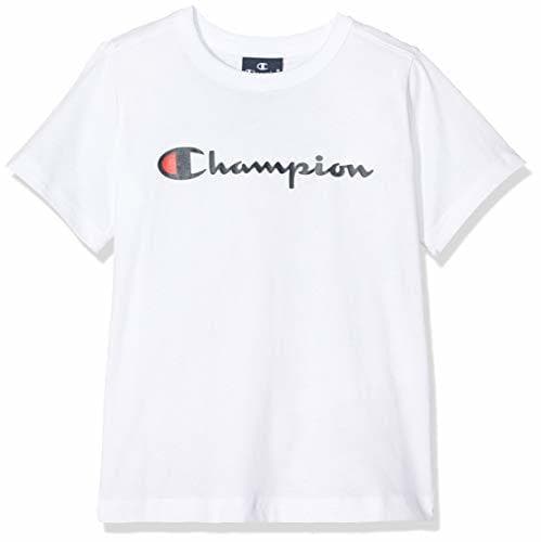 Moda Champion Crewneck T-Shirt Camiseta, Blanco