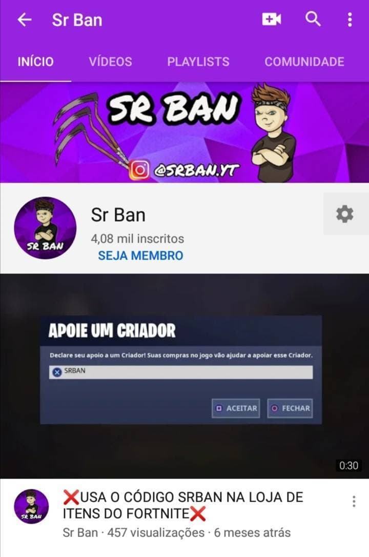 Moda Canal do Sr Ban YouTube 