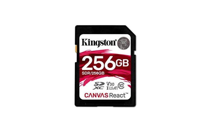 Electrónica Kingston SDR/256GB Tarjeta Sd Canvas React de 256 Gb