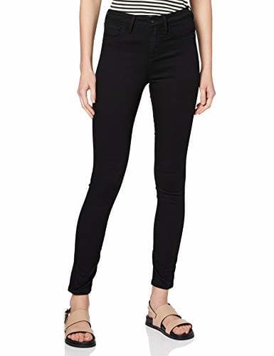 Fashion Tiffosi One_Size_High_4 Vaqueros Skinny, Mujer, Negro