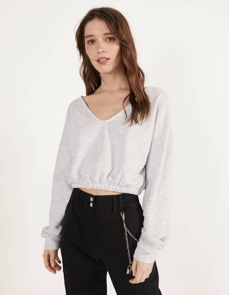 Producto Sweat shirt cropped Bershka