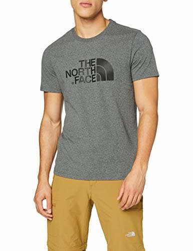 Fitness The North Face S/S Easy H Camiseta de Manga Corta, Hombre, Gris