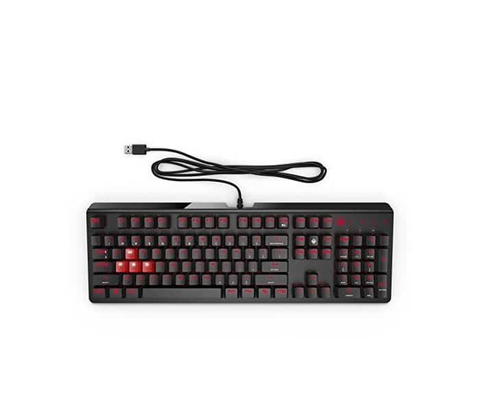 Electrónica HP Omen 1100 N - Teclado mecánico iluminado para gaming con USB