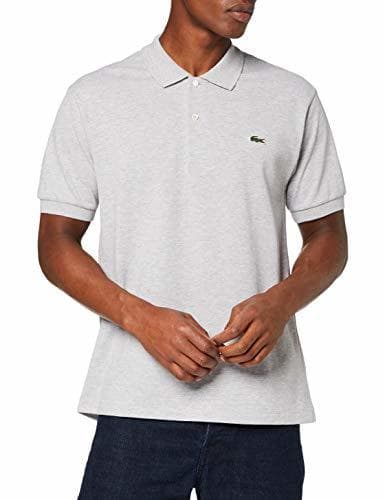 Moda Lacoste L1264, Polo para Hombre, Gris