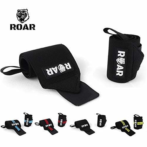 Lugar Roar® Muñequeras Deportivas, Muñequeras Crossfit Hombre y Mujer, Muñequeras Gym Hombre, Wrist