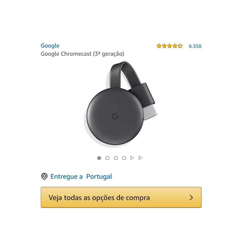 Producto Google chromecast