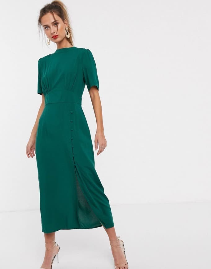 Producto Vestidos con botones verde agua