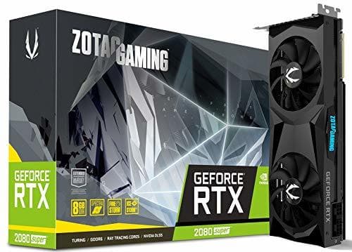 Electrónica VGA ZOTAC RTX 2080 Super Twin Fan,NV,RTX2080,GDDR6,8GB,256BIT,HDMI+3DP,2 Ventiladores,Spectra