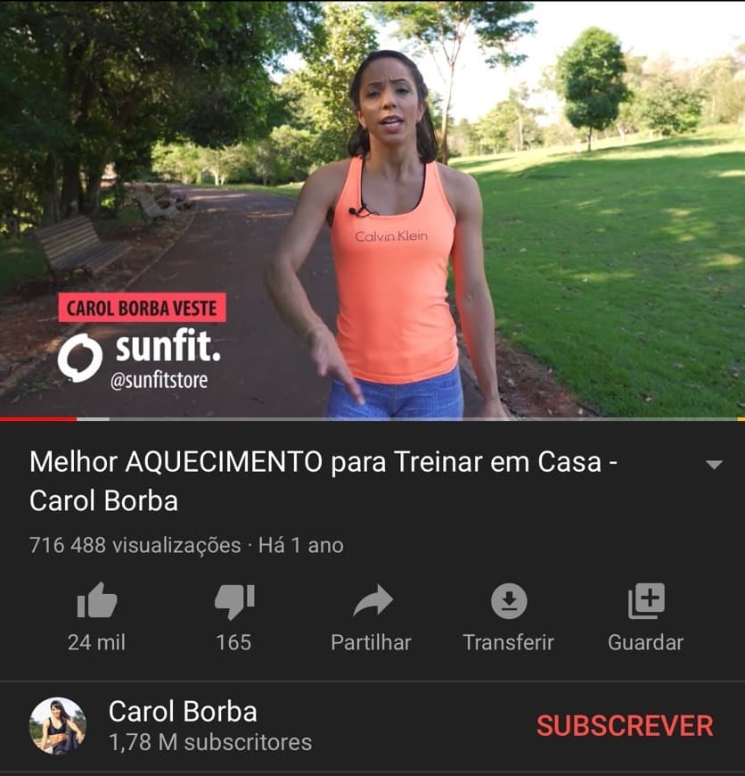 Fashion Aquecimento Pré treino