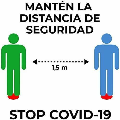 Product Señalización personalizada distancia de seguridad COVID-19 - Medidas de seguridad contra el