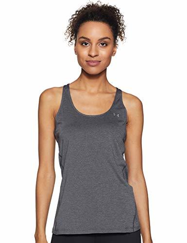 Fitness Under Armour UA HG Racer Tank Camiseta sin Mangas, Mujer, Gris