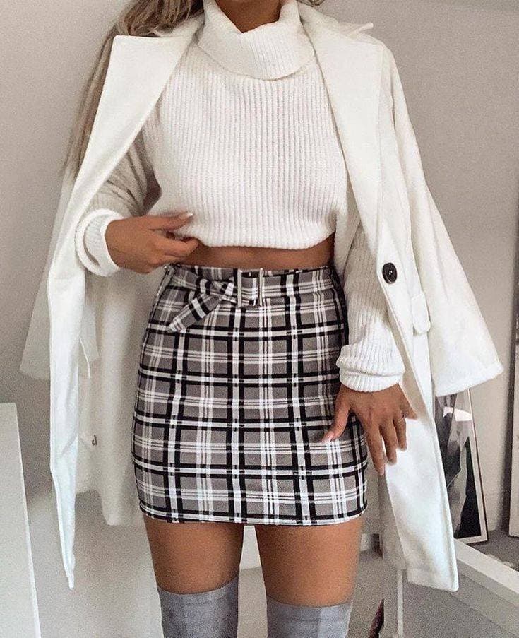 Moda Outfit Grey and white