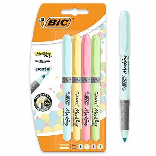 Product BIC Highlighter Grip Pastel - Blíster de 4 unidades