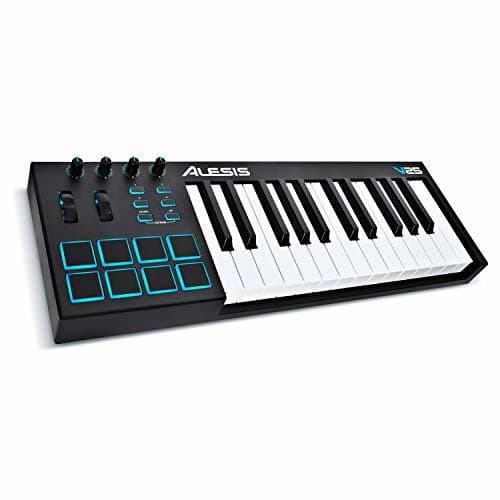 Electronic Alesis V25 - Teclado controlador USB-MIDI portátil de 25 teclas con 8