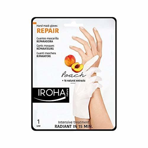 Producto Iroha Nature - Guantes Reparadores para Manos con Melocotón, Pomelo y Vitamina