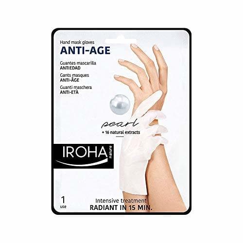 Producto Iroha Nature - Guantes Antiedad para Manos con Perla y Vitamina E,