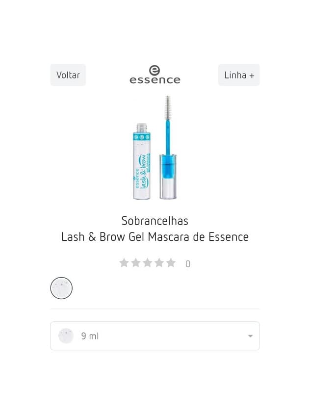 Producto Gel de sobrancelhas 