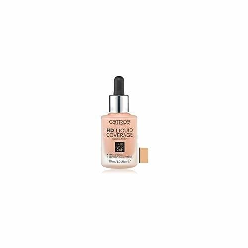 Beauty Catrice - base de maquillaje HD Liquid Coverage Warm Beige 40, paquete de