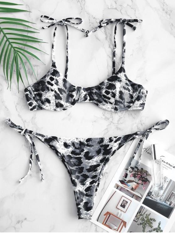 Producto ZAFUL Conjunto De Biquíni De Laço Leopardo