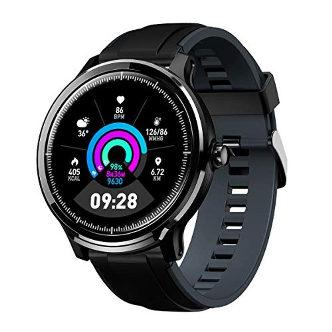 Producto GOKOO Bluetooth Smartwatch Hombre Reloj Inteligente Impermeable IP68 Actividad Monitor Pulsómetro Compatible con Android y iOS Regalo del Día del Padre