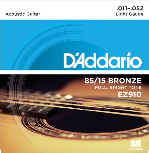 Electronic D'Addario EZ910 Juego de cuerdas para guitarra acústica de bronce