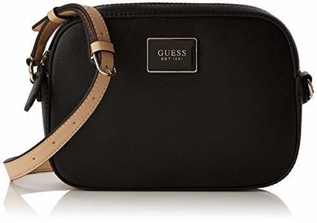 Fashion Guess - Kamryn Crossbody Top Zip, Mujer, Negro