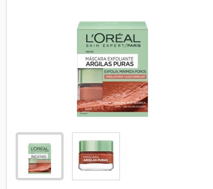 Product Máscara Argila Pura