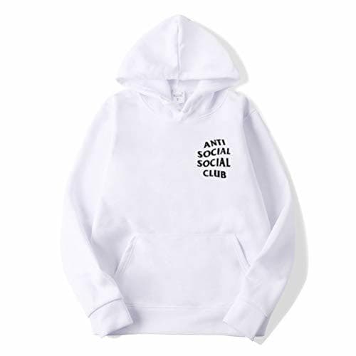 Product ZDGM Sudadera con Capucha y Anti Social Social Club Letra Impresa Unisex