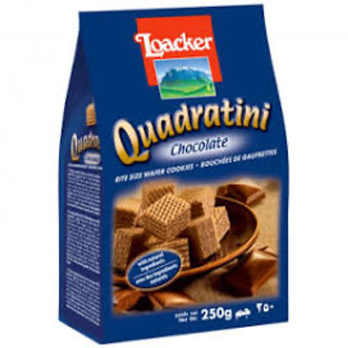 Product Bolachas Wafer Chocolate Quadratini