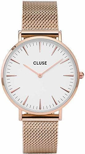 Moda Cluse Reloj Analógico Automático para Mujer con Correa de Acero Inoxidable