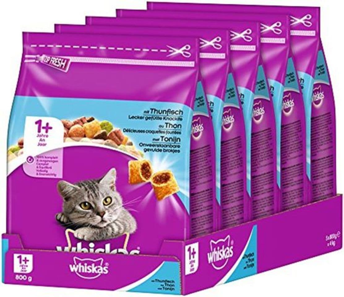 Producto Whiskas Comida para Gatos Adultos, para Gatos a Partir de 1 Año