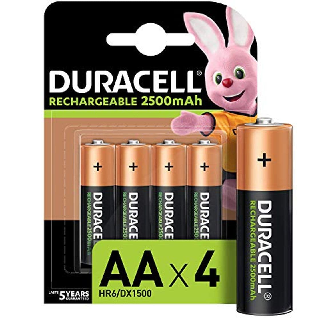 Product Duracell Pilas Recargables AA 2500 mAh