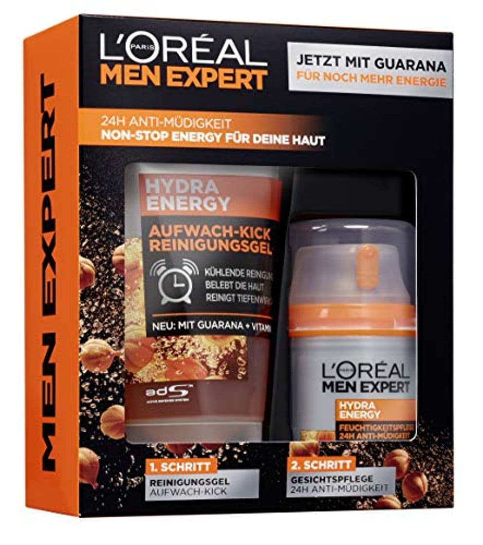 Product L'Oréal Men Expert Hydra Energy Set de regalo, para hombres, 24H cuidado